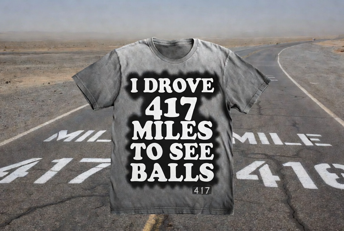 417 Miles shirt, gravel gray