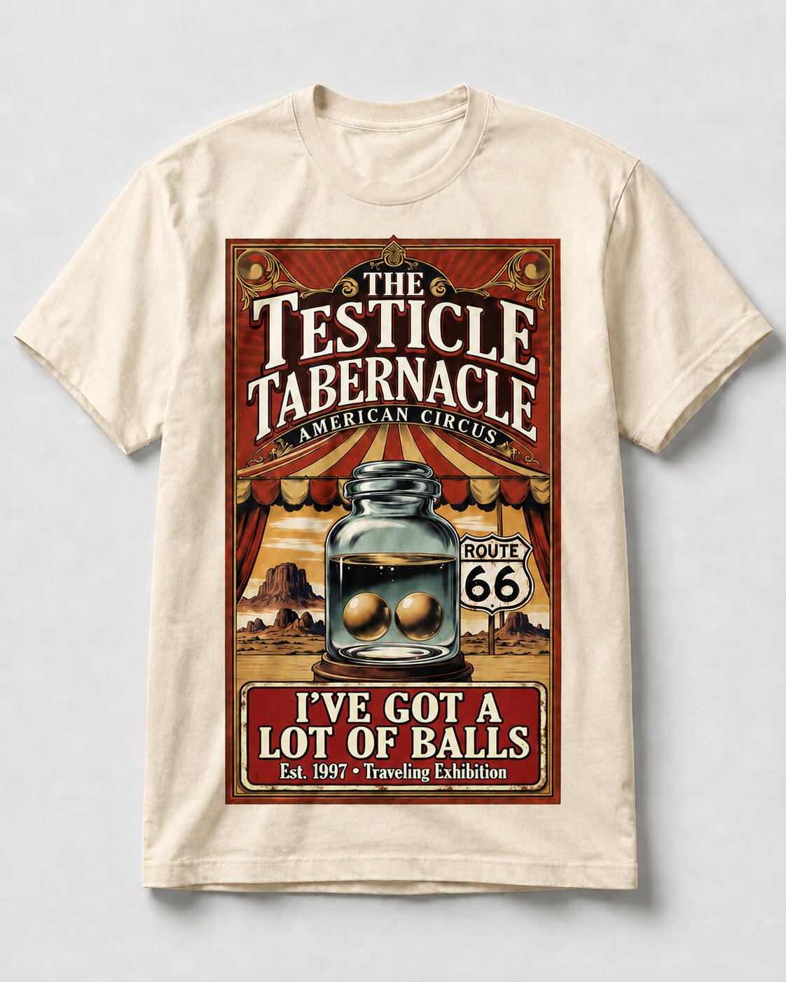 A Lot of Balls shirt, cream